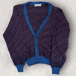 Vintage Early 90s Knit Jordache Cardigan MADE IN THE USA